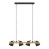 HORNWOOD-Z Suspension Luminaires Eglo LED Brun, Noir, 4 lumières, Changeur de couleurs