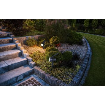 SAMBUCO Lampe solaire Luminaires Eglo LED Noir, 1 lumière