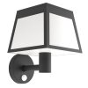 ALTILIA Lampe solaire Luminaires Eglo LED Noir, 1 lumière, Détecteur de mouvement