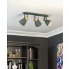 COSWARTH Plafonnier, Spot de plafond Luminaires Eglo Anthracite, Brun, Blanc opale