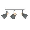 COSWARTH Plafonnier, Spot de plafond Luminaires Eglo Anthracite, Brun, Blanc opale