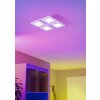 PADROGIANO-Z Plafonnier Luminaires Eglo LED Blanc, Changeur de couleurs