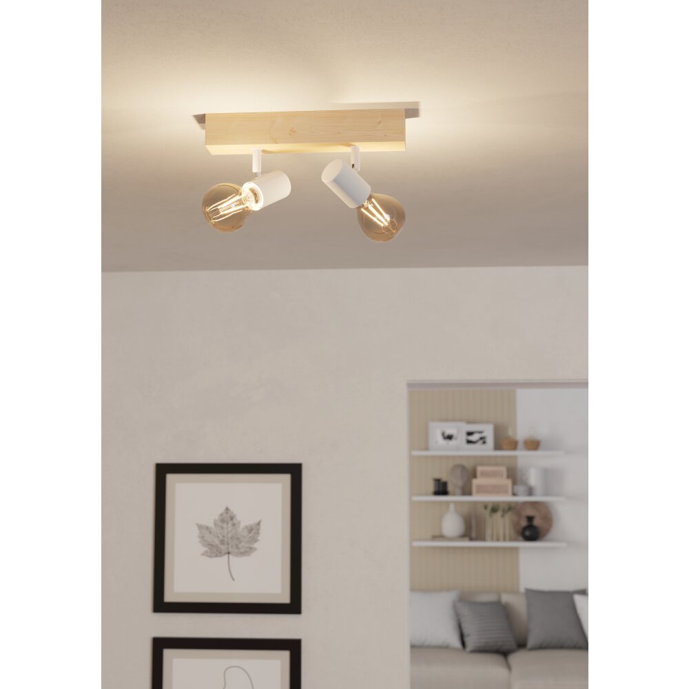 EGLO Plafonnier, Spot de plafond Luminaires Eglo Brun, Blanc main product photo