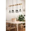 EGLO Suspension Luminaires Eglo Brun, Noir, 6 lumières