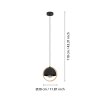CALLOW Suspension Luminaires Eglo Brun, Noir, 1 lumière