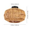 SHELDON Plafonnier Luminaires Eglo Noir, 1 lumière