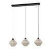 MIDSUMER Suspension Luminaires Eglo Noir, 3 lumières
