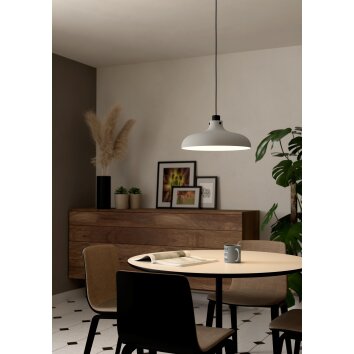 MATLOCK Suspension Luminaires Eglo Gris, Noir, 1 lumière