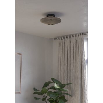 MIDSUMER Plafonnier Luminaires Eglo Noir, 1 lumière