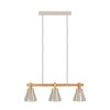 CAWTON Suspension Luminaires Eglo Brun, Acier brossé, 3 lumières