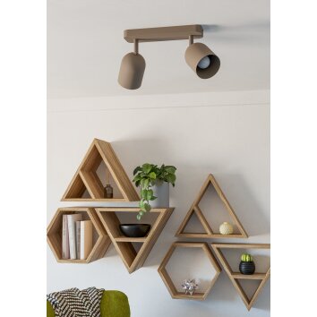 TILSTON Plafonnier, Spot de plafond Luminaires Eglo Sable, 2 lumières