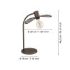 SWABY Lampe à poser Luminaires Eglo Bronze, 1 lumière