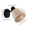 SEAGARD Spot de plafond, Applique murale Luminaires Eglo Noir, 1 lumière