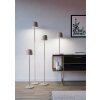 MANNERA-L Lampadaire Luminaires Eglo LED Sable, 1 lumière, Télécommandes, Changeur de couleurs