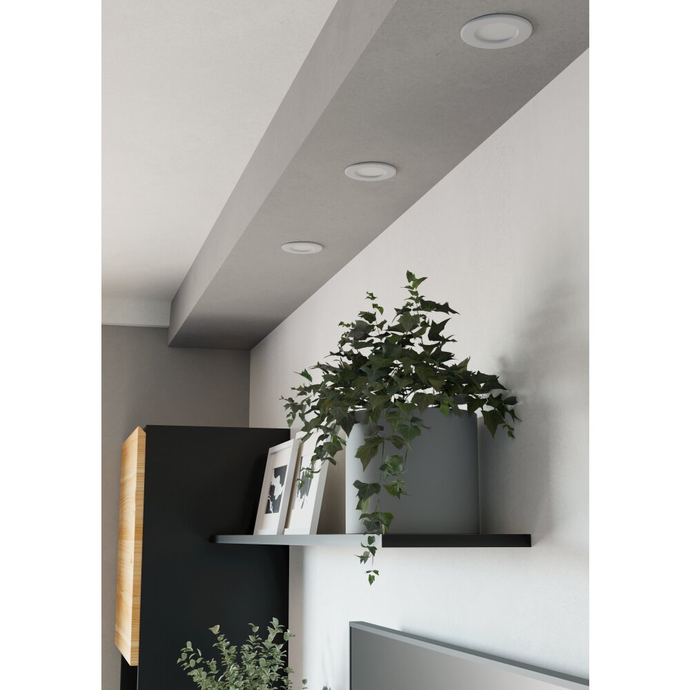 EGLO Spot encastrable Luminaires Eglo LED Blanc, Changeur de couleurs main product photo