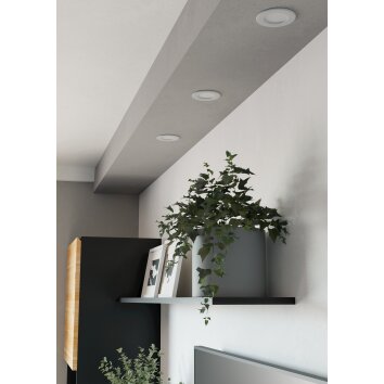 EGLO Spot encastrable Luminaires Eglo LED Blanc, Changeur de couleurs