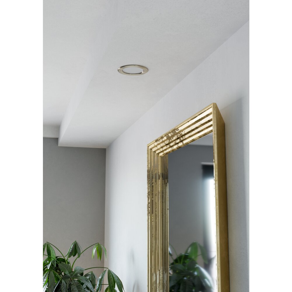 EGLO Spot encastrable Luminaires Eglo LED Nickel mat, Changeur de couleurs main product photo