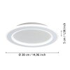 MACCHIONI Plafonnier Luminaires Eglo LED Blanc, Télécommandes