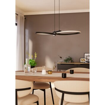 SERPINS Suspension Luminaires Eglo LED Noir