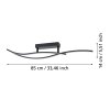 GRISOLIA Plafonnier Luminaires Eglo LED Noir