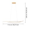 GRISOLIA Suspension Luminaires Eglo LED Brun