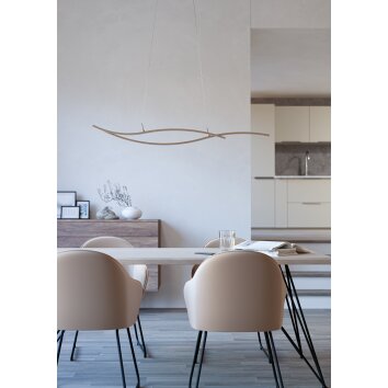 GRISOLIA Suspension Luminaires Eglo LED Brun