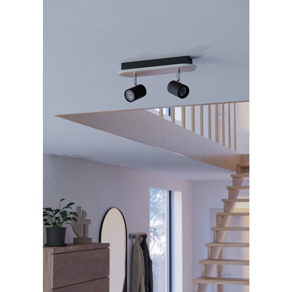 RIMBOCCHI Plafonnier, Spot de plafond Luminaires Eglo LED Brun, Noir main product photo