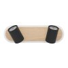 RIMBOCCHI Plafonnier, Spot de plafond Luminaires Eglo LED Brun, Noir
