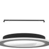 MACCHIONI Plafonnier Luminaires Eglo LED Noir, Blanc, Télécommandes