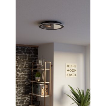 MACCHIONI Plafonnier Luminaires Eglo LED Noir, Blanc, Télécommandes