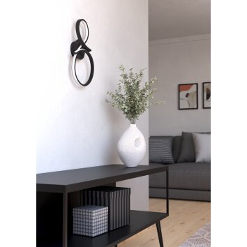 SERPINS Applique murale Luminaires Eglo LED Noir