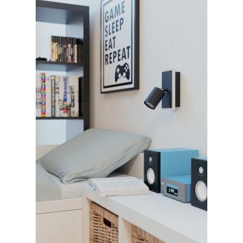EGLO Spot de plafond, Applique murale Luminaires Eglo LED Noir