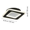 MACCHIONI Applique murale Luminaires Eglo LED Noir, Blanc