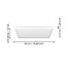 ROVITO-R Plafonnier Luminaires Eglo LED Blanc, Télécommandes