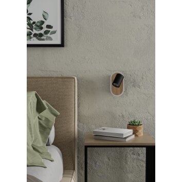 RIMBOCCHI Spot de plafond, Applique murale Luminaires Eglo LED Brun, Noir