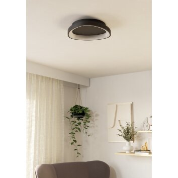 LORETELLO Plafonnier, Applique murale / Plafonnier Luminaires Eglo LED Noir, Télécommandes