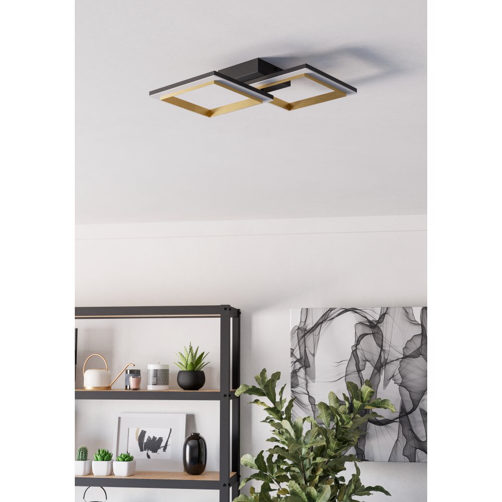 CALLIERA Plafonnier Luminaires Eglo LED Laiton, Noir main product photo