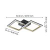 CALLIERA Plafonnier Luminaires Eglo LED Laiton, Noir