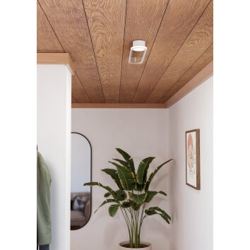 COLLECORVINO Plafonnier Luminaires Eglo LED Blanc, Changeur de couleurs