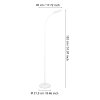 LAURO Lampadaire Luminaires Eglo LED Blanc