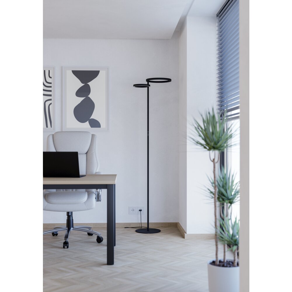 EGLO Lampadaire Luminaires Eglo LED Noir main product photo