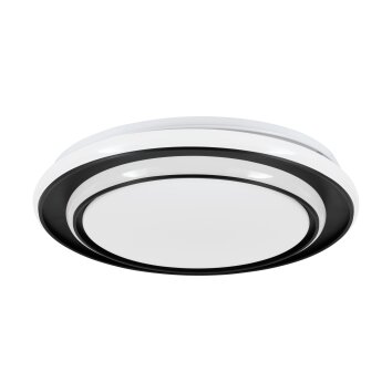 MOSCHETTA Plafonnier Luminaires Eglo LED Noir, Changeur de couleurs