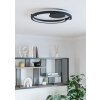 MEZZOMONTE Plafonnier Luminaires Eglo LED Noir, Télécommandes