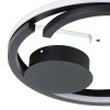 MEZZOMONTE Plafonnier Luminaires Eglo LED Noir, Télécommandes