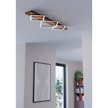 BOYAL Plafonnier Luminaires Eglo LED Brun, Noir