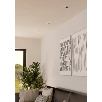 RGB Spot encastrable Luminaires Eglo LED Noir, Blanc, Télécommandes, Changeur de couleurs