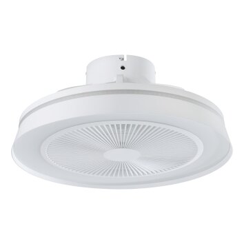 mit Ventilateur de plafond lumineux Luminaires Eglo LED blanc mat, Télécommandes, Changeur de couleurs