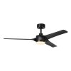 ORCUTT Ventilateur de plafond lumineux Luminaires Eglo LED Noir, Télécommandes