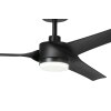 ORCUTT Ventilateur de plafond lumineux Luminaires Eglo LED Noir, Télécommandes
