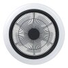 mit Ventilateur de plafond lumineux Luminaires Eglo LED Noir, Blanc, Télécommandes